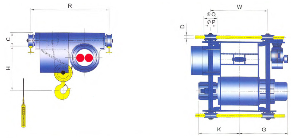 Double Lowhead Type Hoist