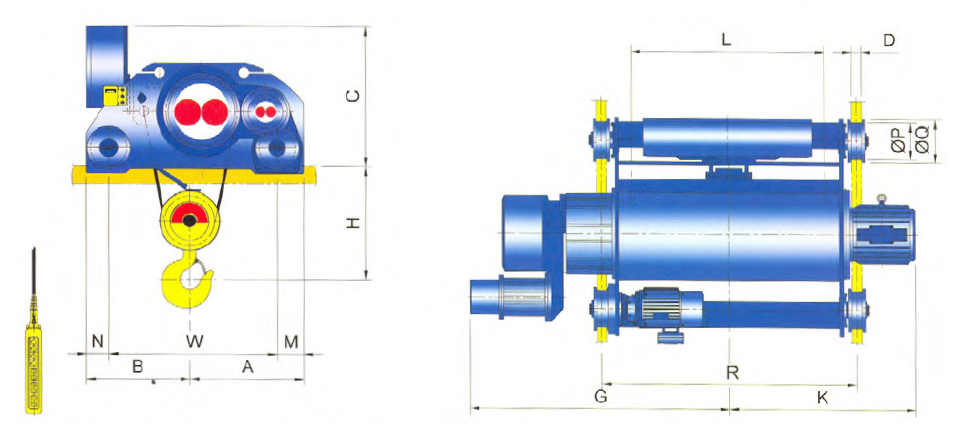 Creep - Doublerail Type Hoist