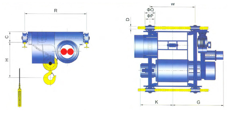 Creep - Double Lowhead Type Hoist